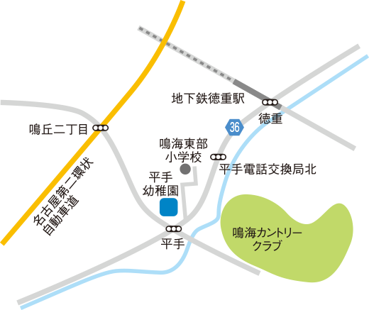 平手幼稚園　地図
