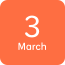 3月